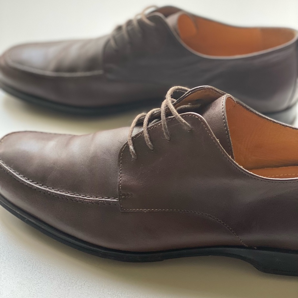 Coach Brown Italian Leather Dress Shoes, Size 10